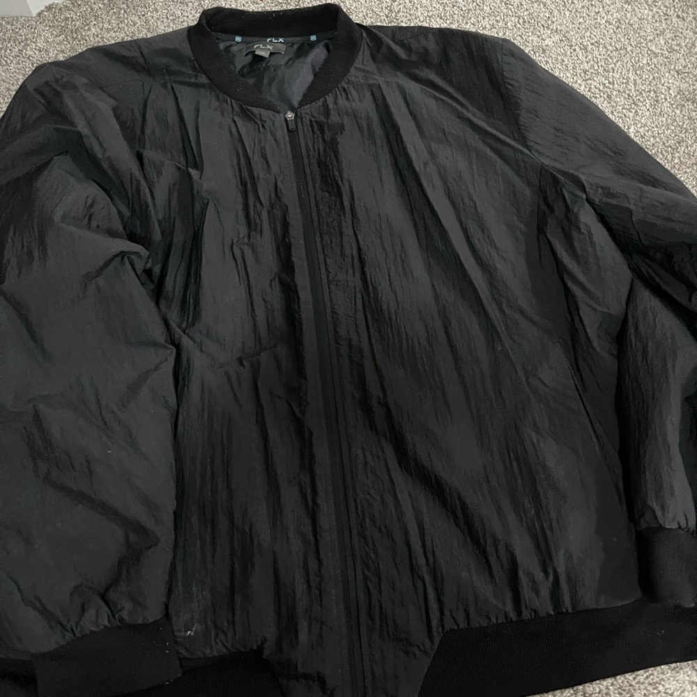 Men's FLX Black Bomber Jacket